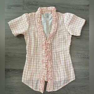 Bell women’s gingham top